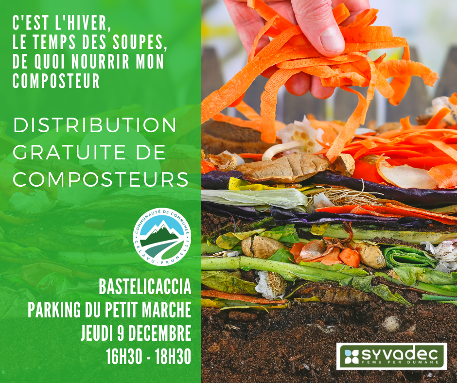 Distribution de composteur à Bastelicaccia : le jeudi 9 décembre 2021